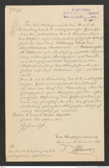 k.k. naturhistorisches Hofmuseum, Intendanzakten 1885-1896 (Hauer), Aktenzahl Z.570/1893, Seite 1